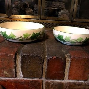 Set of Ivy Franciscan Bowls